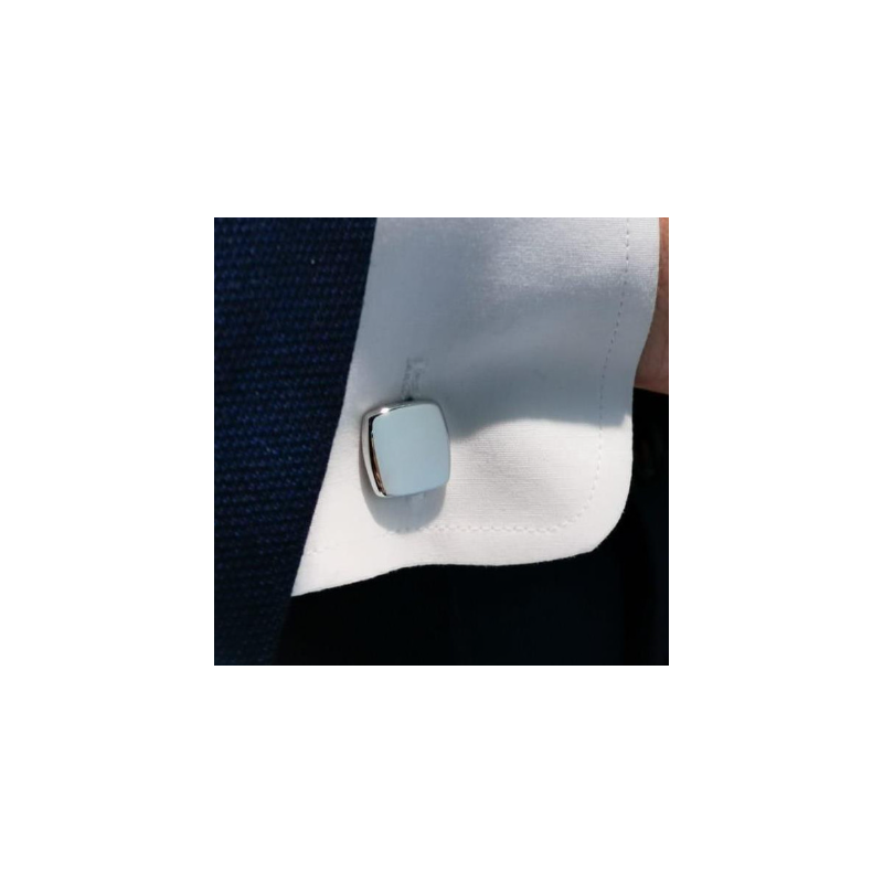 Gemelos De Plata Cuadrados