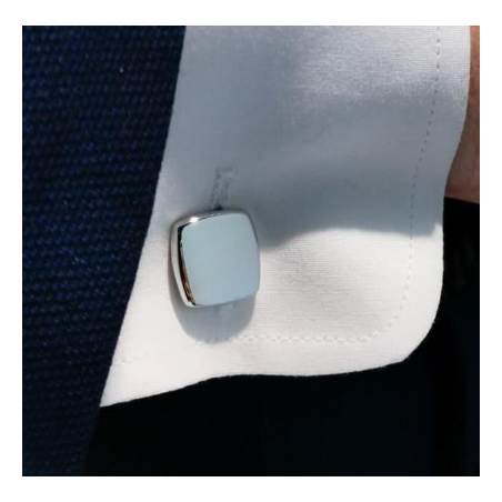 Gemelos De Plata Cuadrados